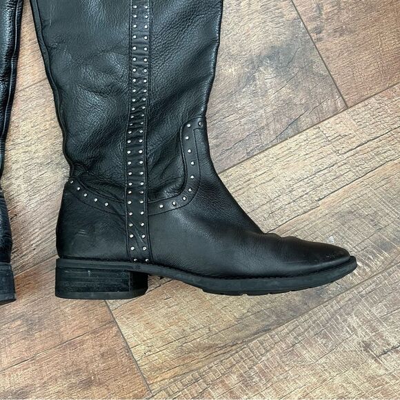 Sam Edelman Prina Black Leather Riding Boots Women’s Size 7.5 - Picture 6 of 15